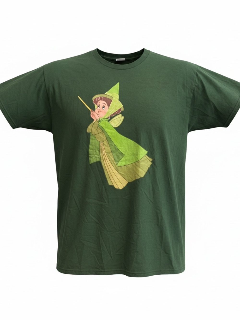 Disney Fauna Fairy Dark Green  Graphic Short Sleeve Tee